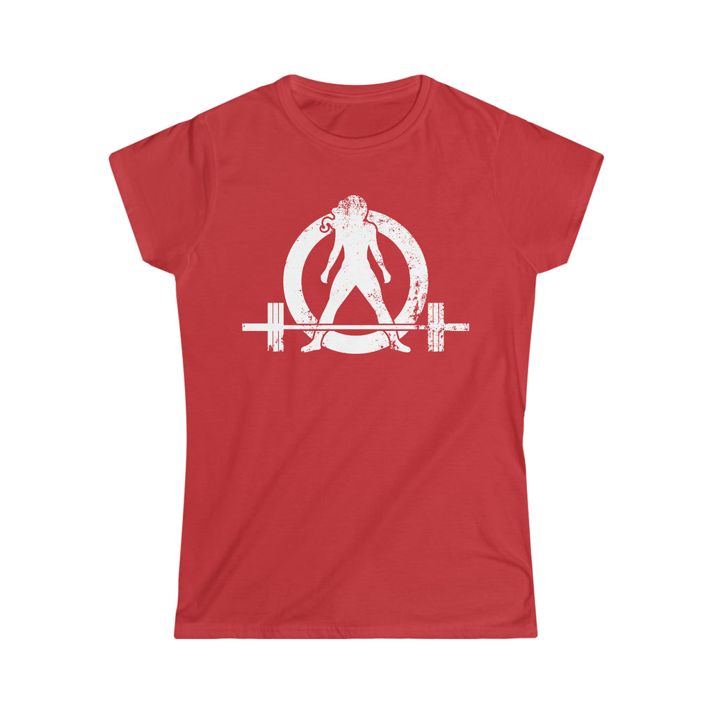 Coffee & A Barbell - Women's Softstyle Tee - Front & Back Logo
