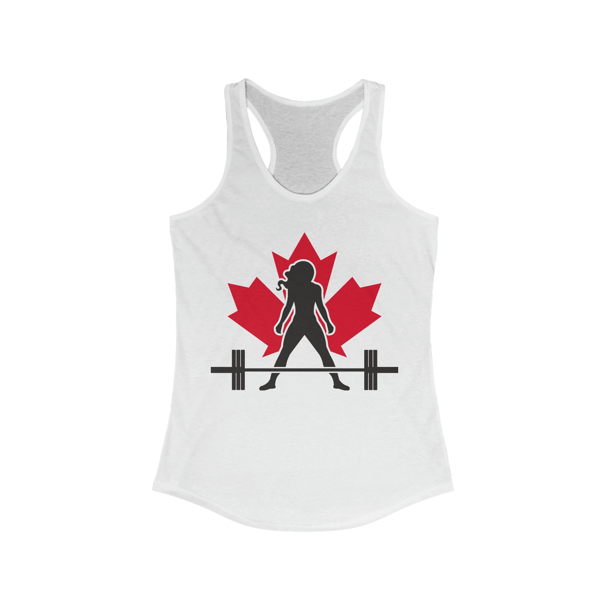 Women's Ideal Racerback Tank - Canada Logo Light - Plain Back