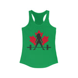 Women's Ideal Racerback Tank - Canada Logo Light - Plain Back