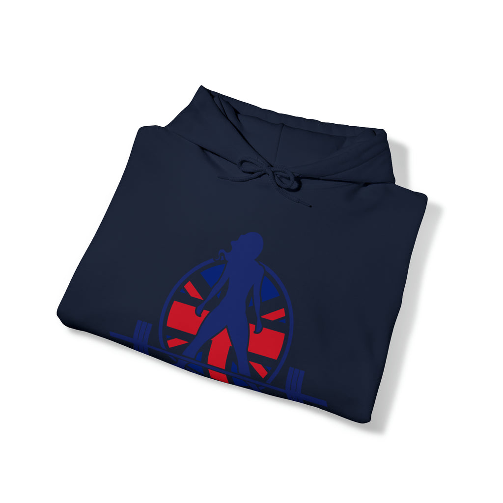 UK Logo Light  Unisex Heavy Blend Hooded Sweatshirt - Plain Back