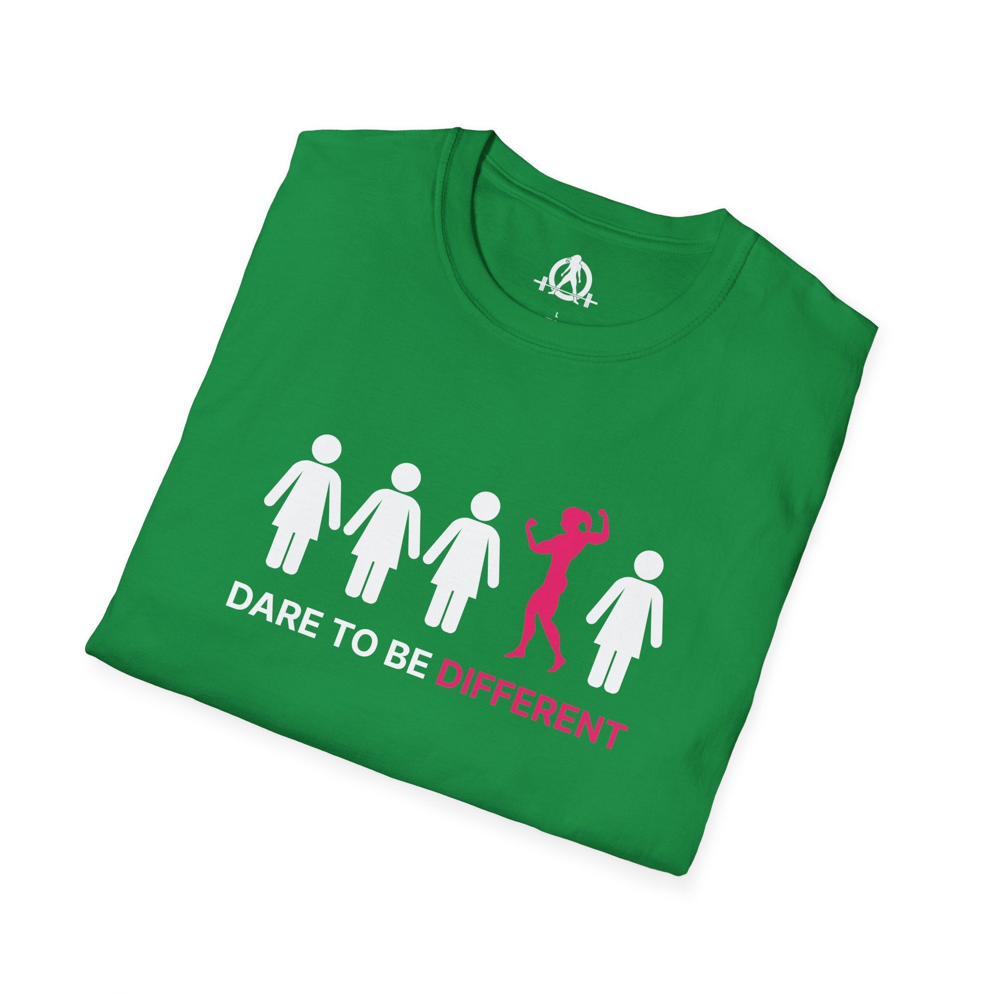 Dare To Be Different - Flex - Unisex Softstyle T-Shirt - Logo Front