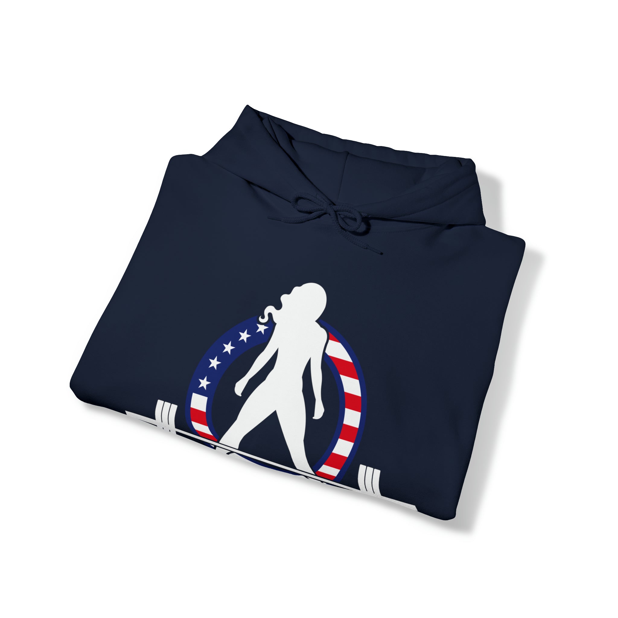 USA Logo - Unisex Heavy Blend Hooded Sweatshirt - USA Logo Dark - Plain Back