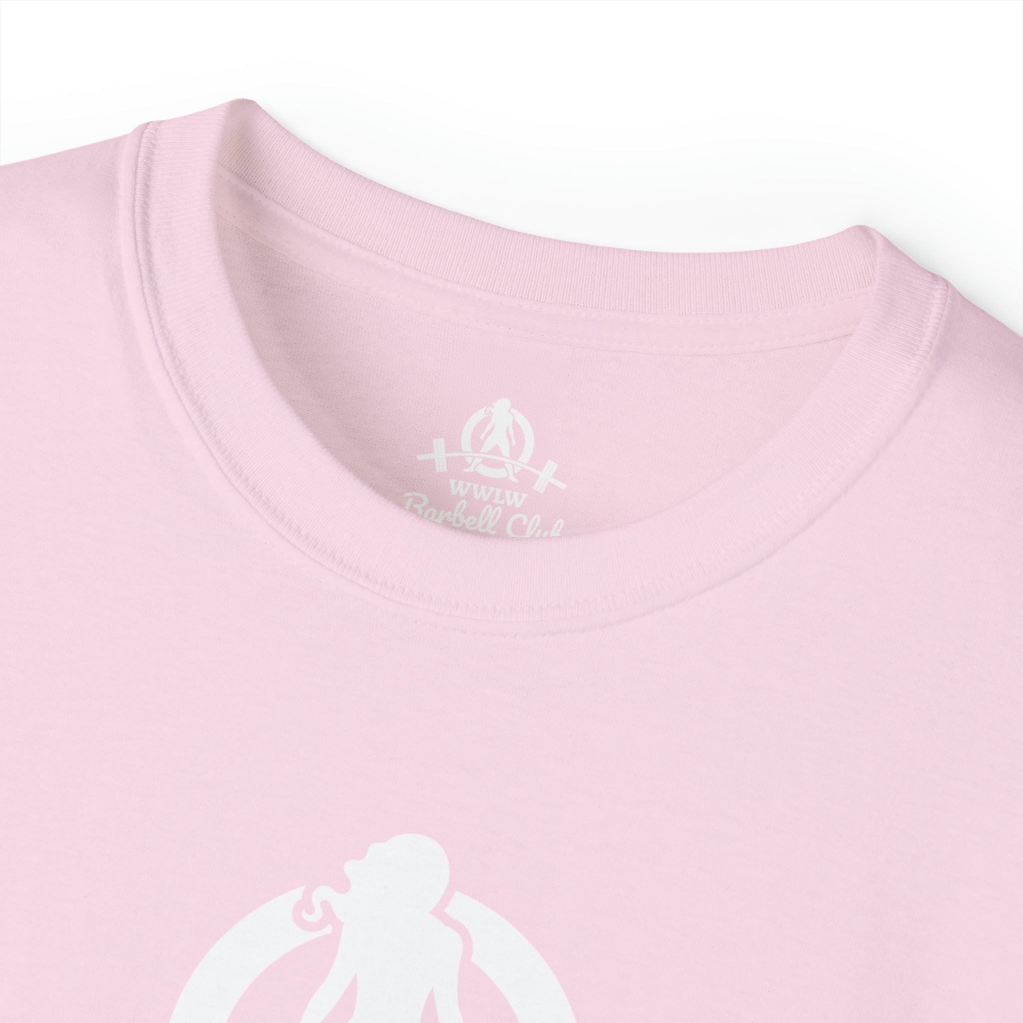 Barbell Club White Classic Logo - Unisex Ultra Cotton Tee
