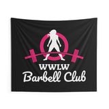 Indoor Wall Tapestries - Black WWLW Barbell Club