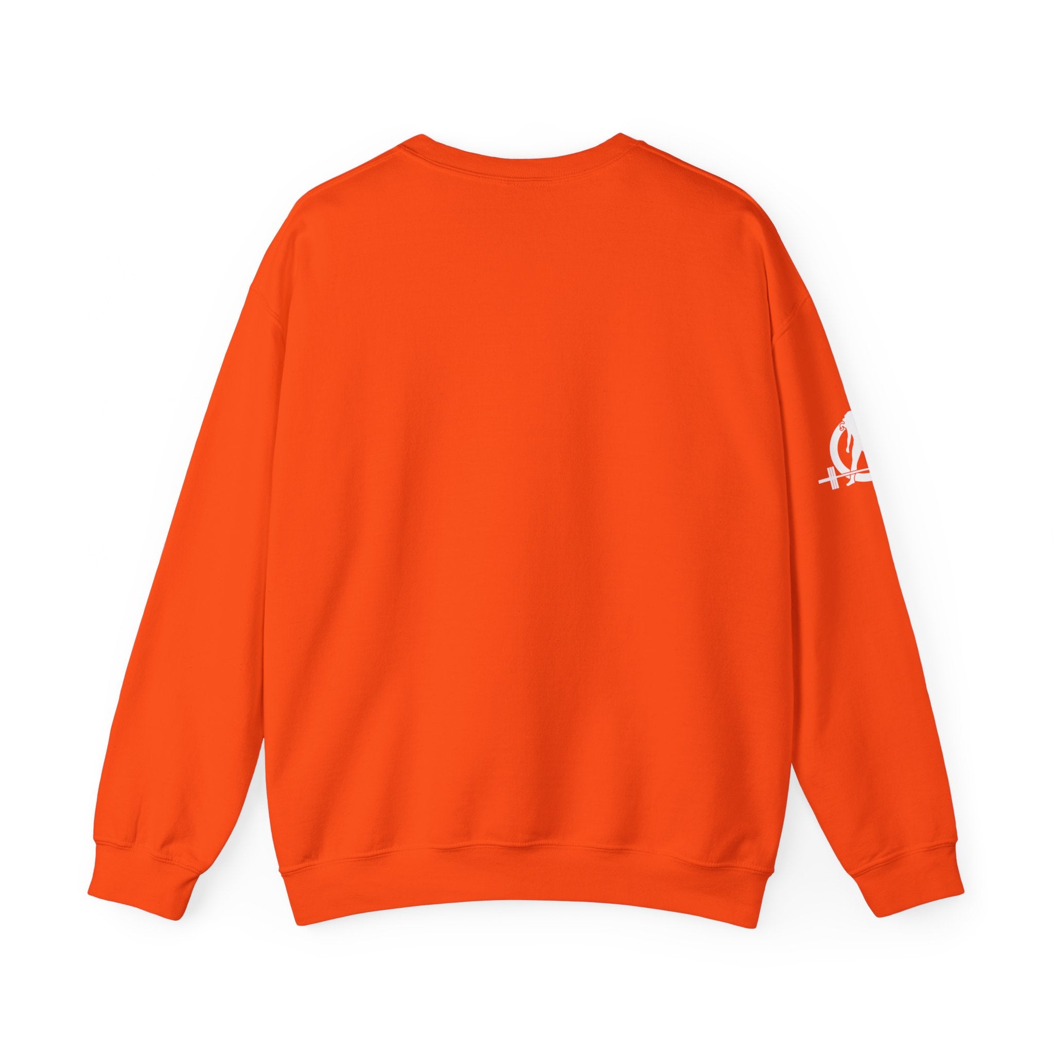 USA Barbell - Unisex Heavy Blend™ Crewneck Sweatshirt - White Logo