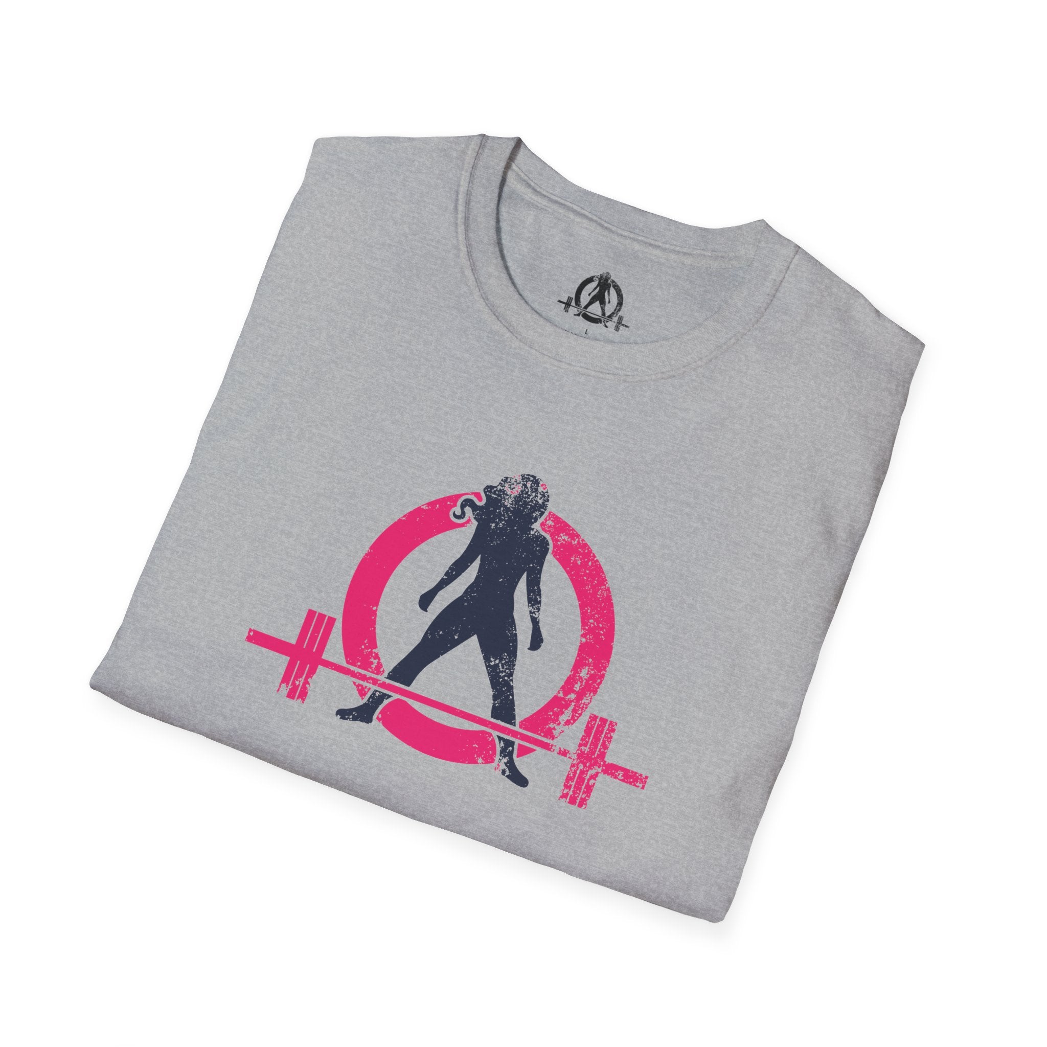 Unisex Softstyle T-Shirt - Inverted Color Distressed Logo - Plain Back (BEST SELLER)