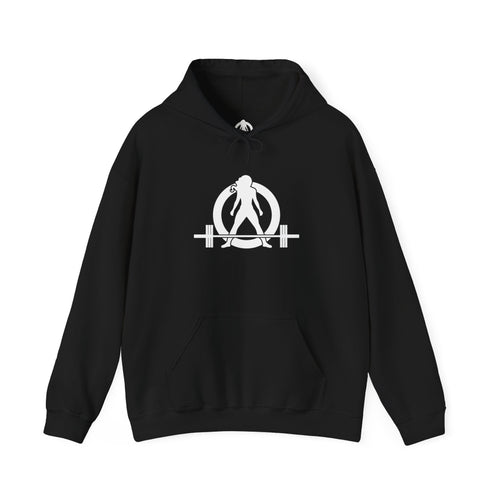 Cardio = Lift Weights Faster - Unisex Heavy Blend Hooded Sweatshirt - White Print on Front & Back