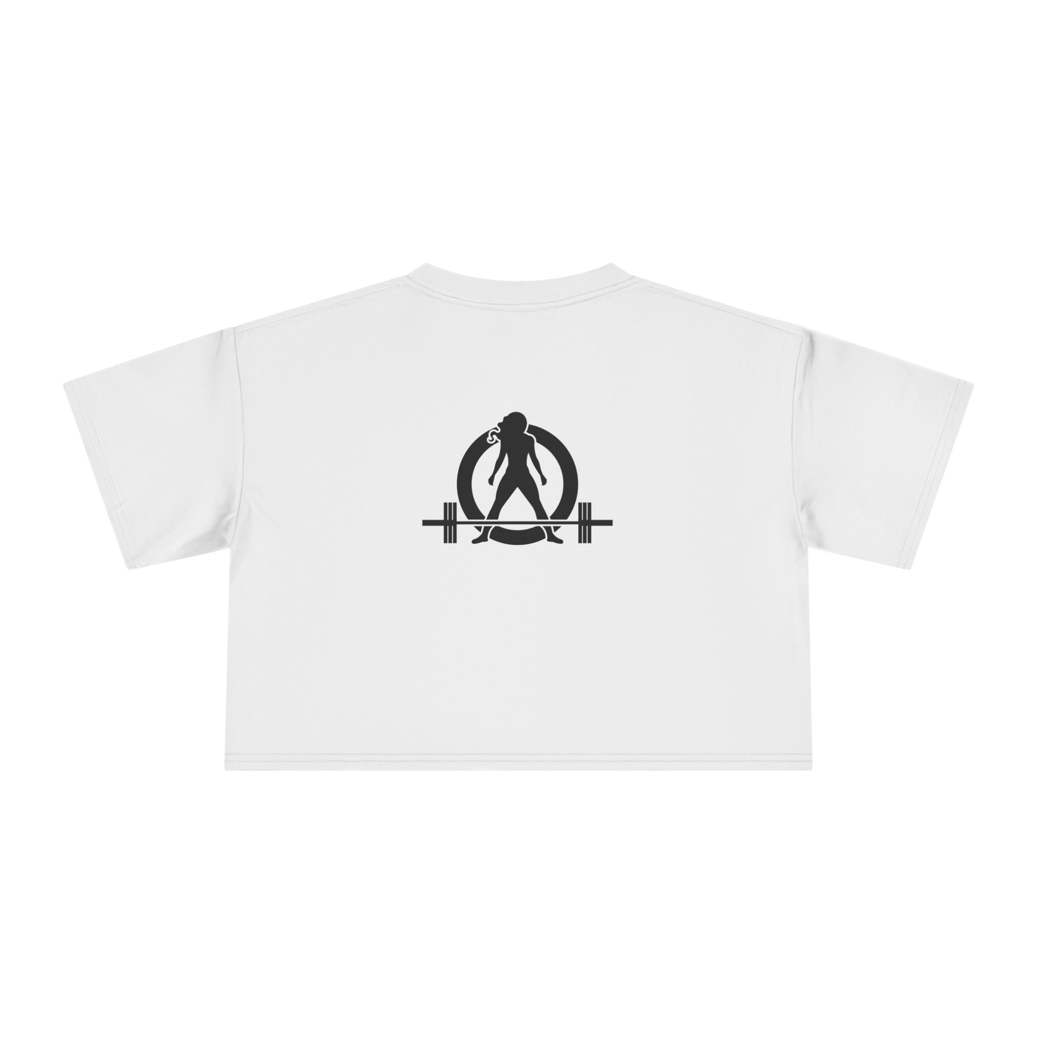 Lift Like A Girl - Women's Crop Tee - Black Logo