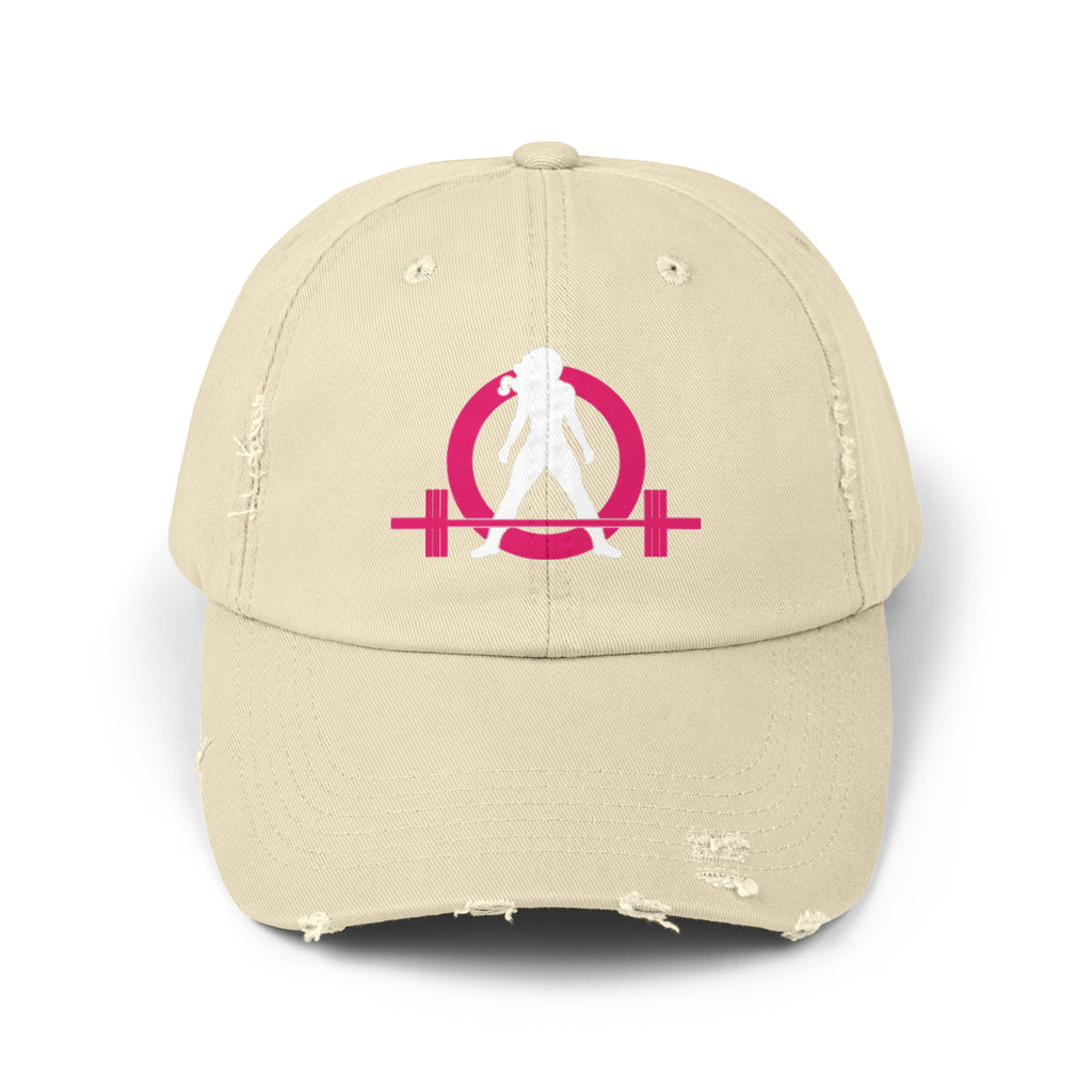 Unisex Distressed Cap - Classic Color Logo
