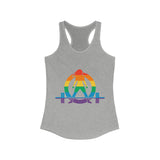 Pride Color Logo - Strong Is Beautiful - Women's Ideal Racerback Tank