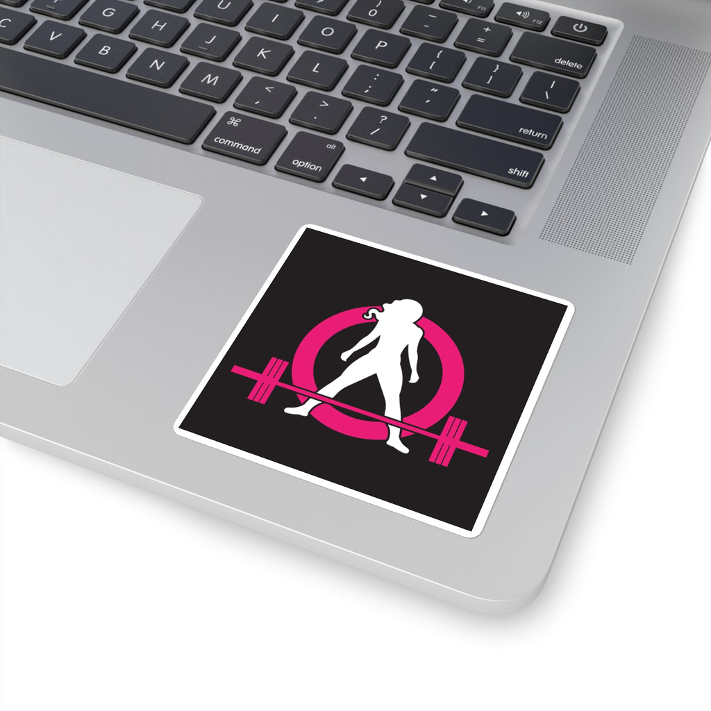 Square Stickers - Classic Black Logo