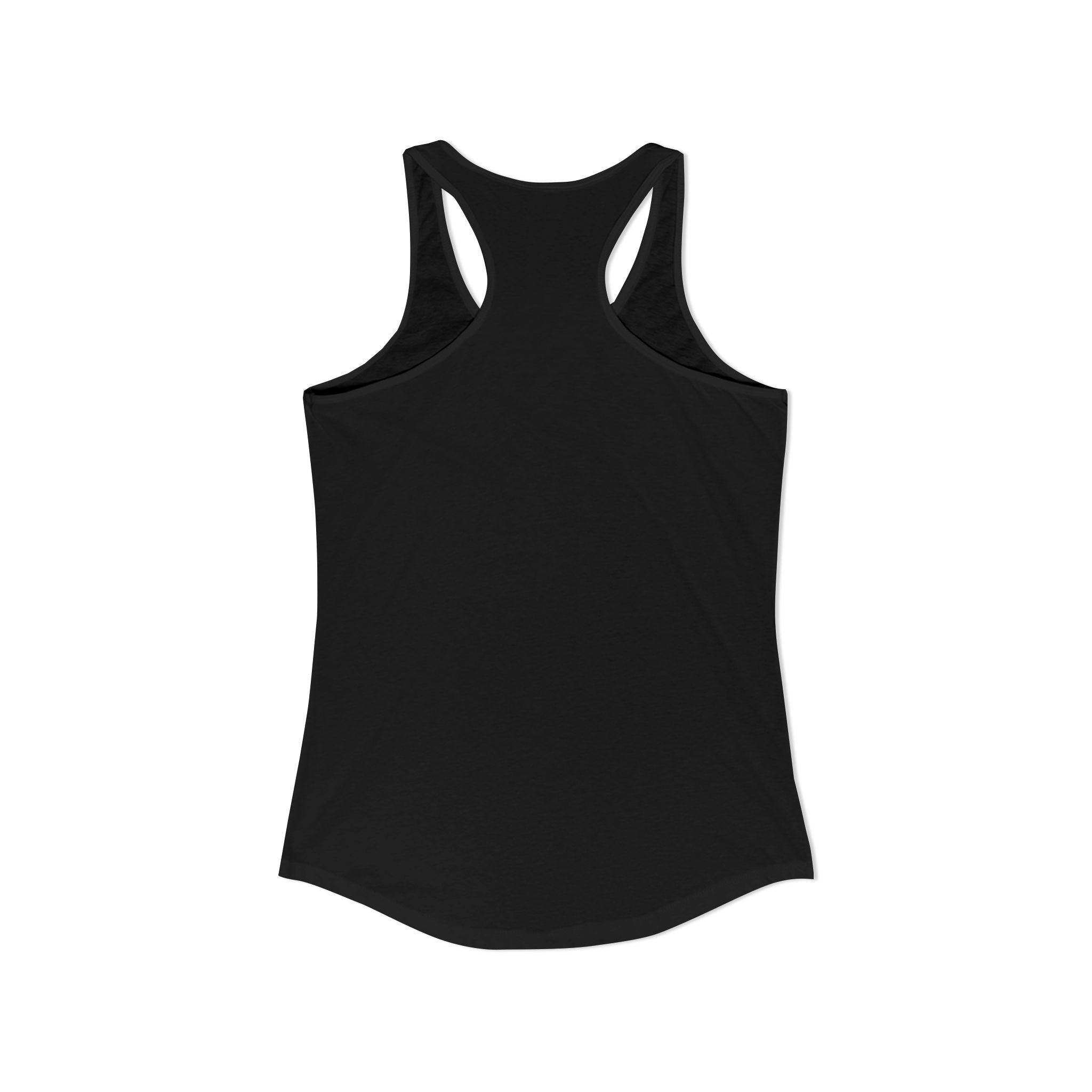 WWLW Distressed White Logo - Racer Back Tank Top - Women's Ideal Racerback Tank - Plain Back