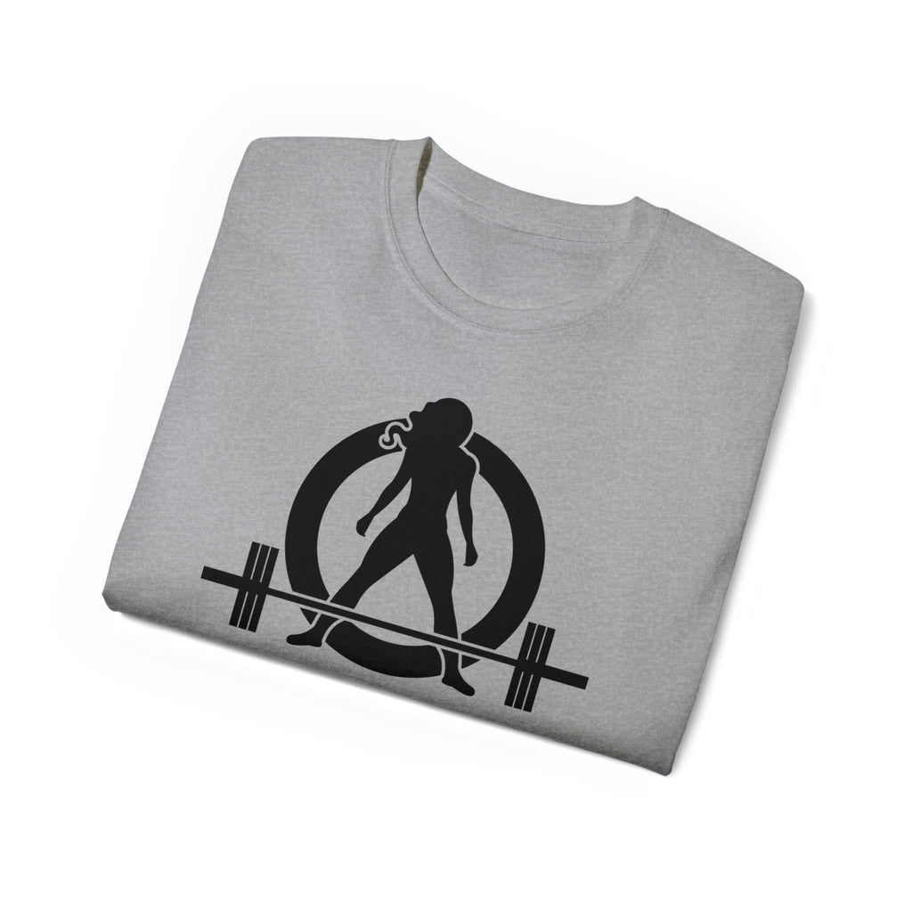Classic Logo Black - Unisex Ultra Cotton Tee - Plain Back