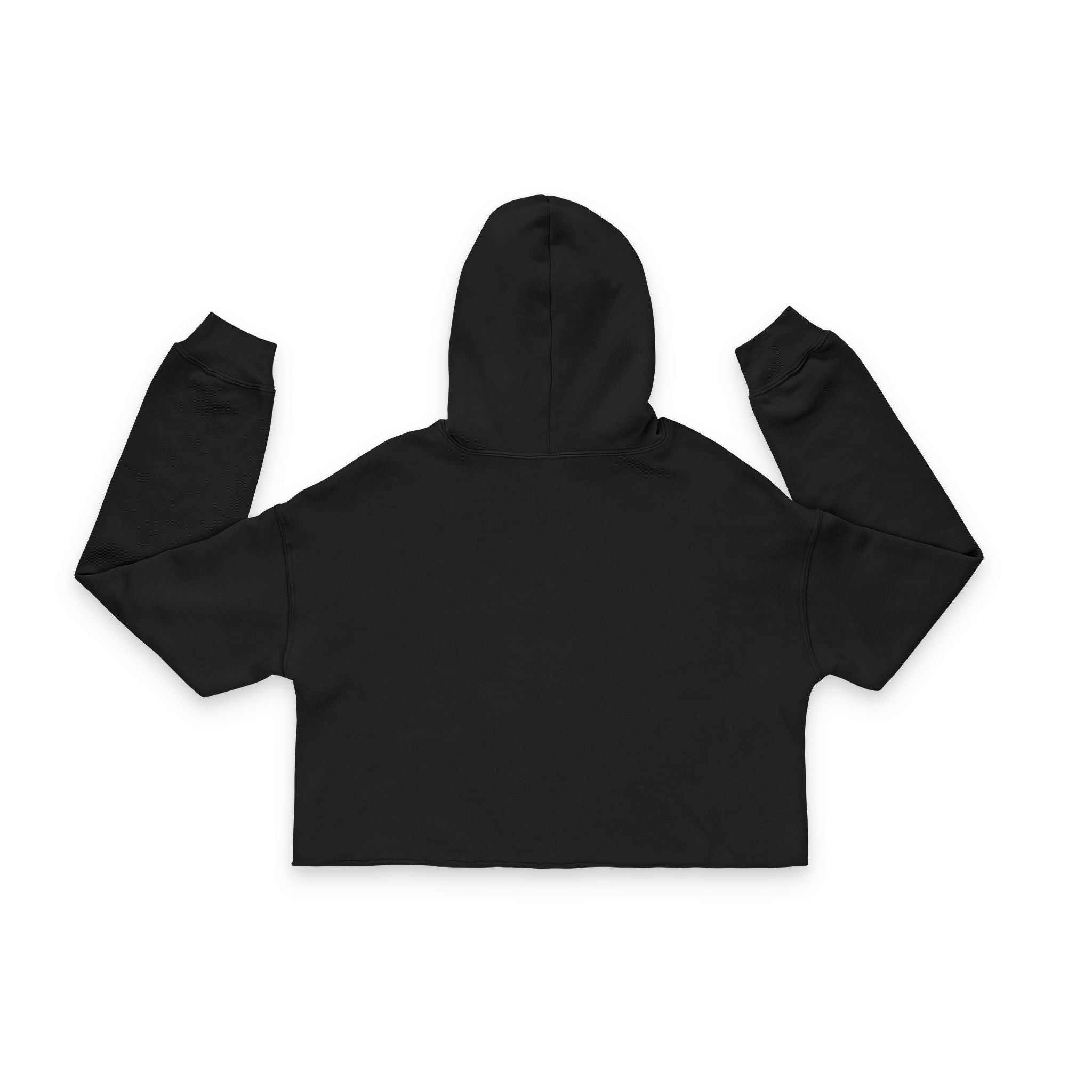 Strong Not Skinny - Cropped Hoodie - White Logo