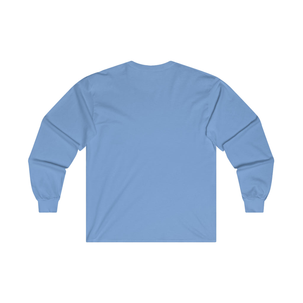 Distressed - Ultra Cotton Long Sleeve Tee - White Logo