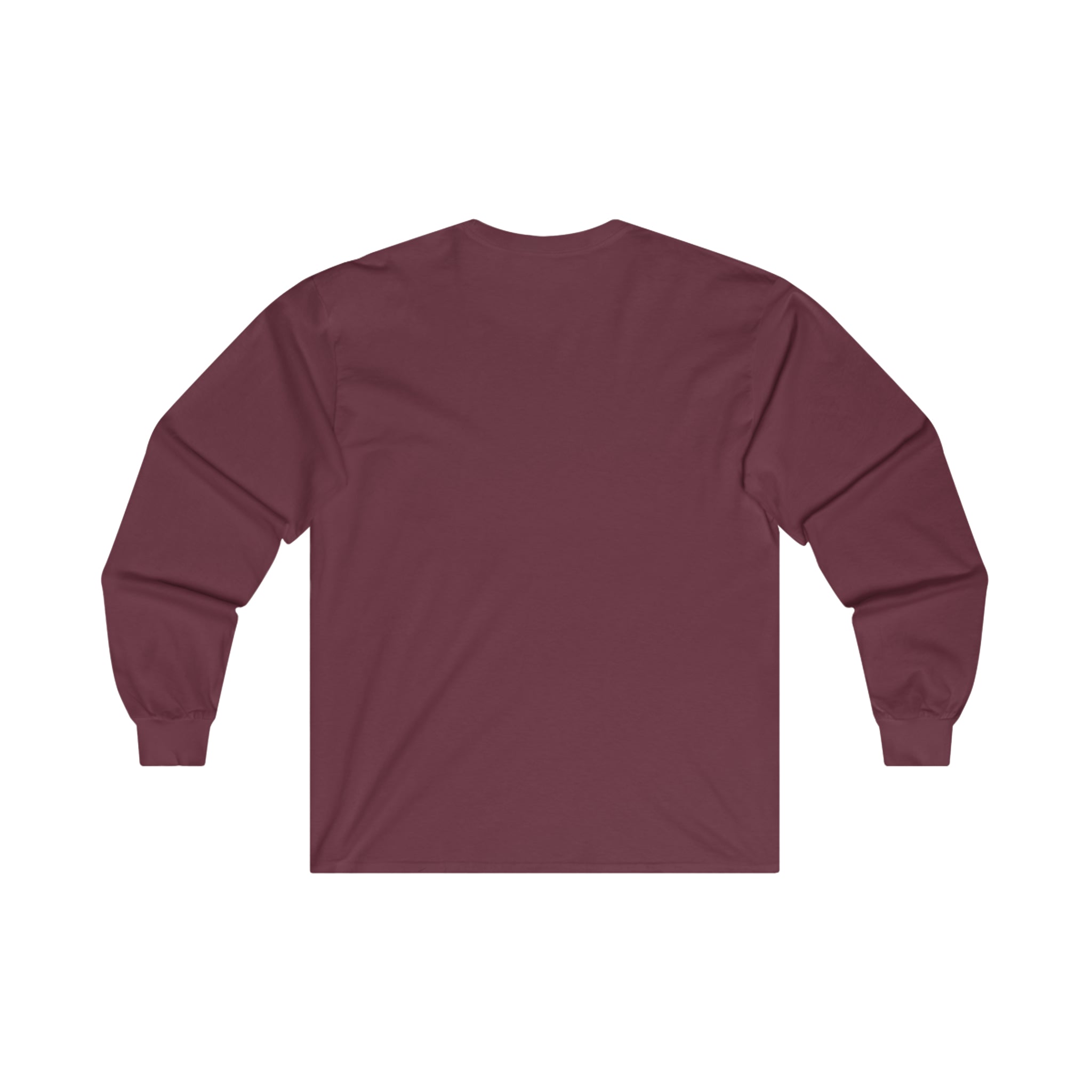 Distressed - Ultra Cotton Long Sleeve Tee - White Logo