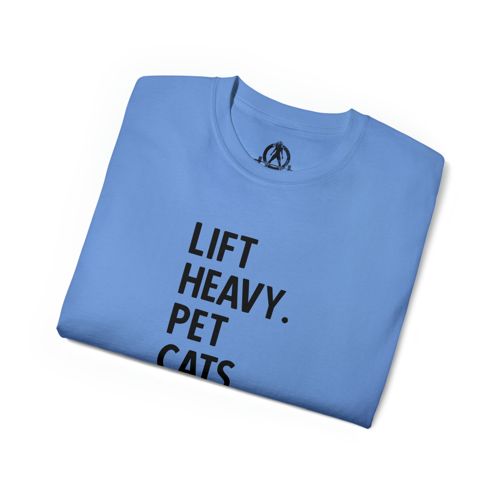 Lift Heavy Pet Cats - Unisex Ultra Cotton Tee - Black Logo
