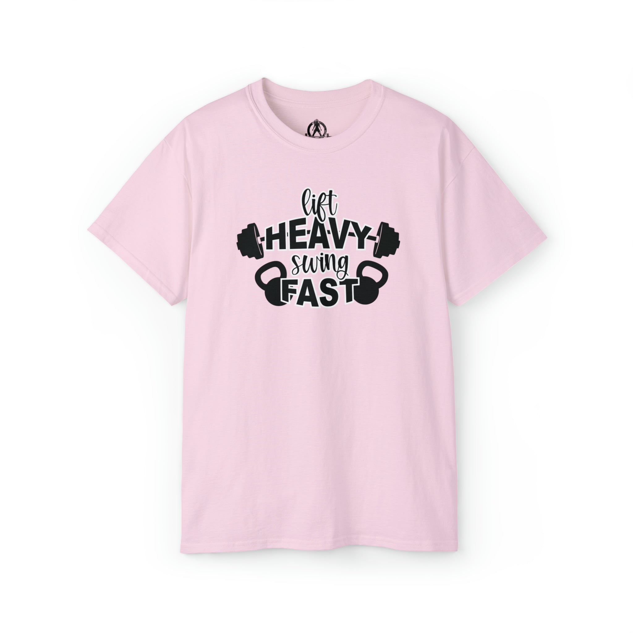 Lift Heavy Swing Fast - Unisex Ultra Cotton Tee - Black Logo