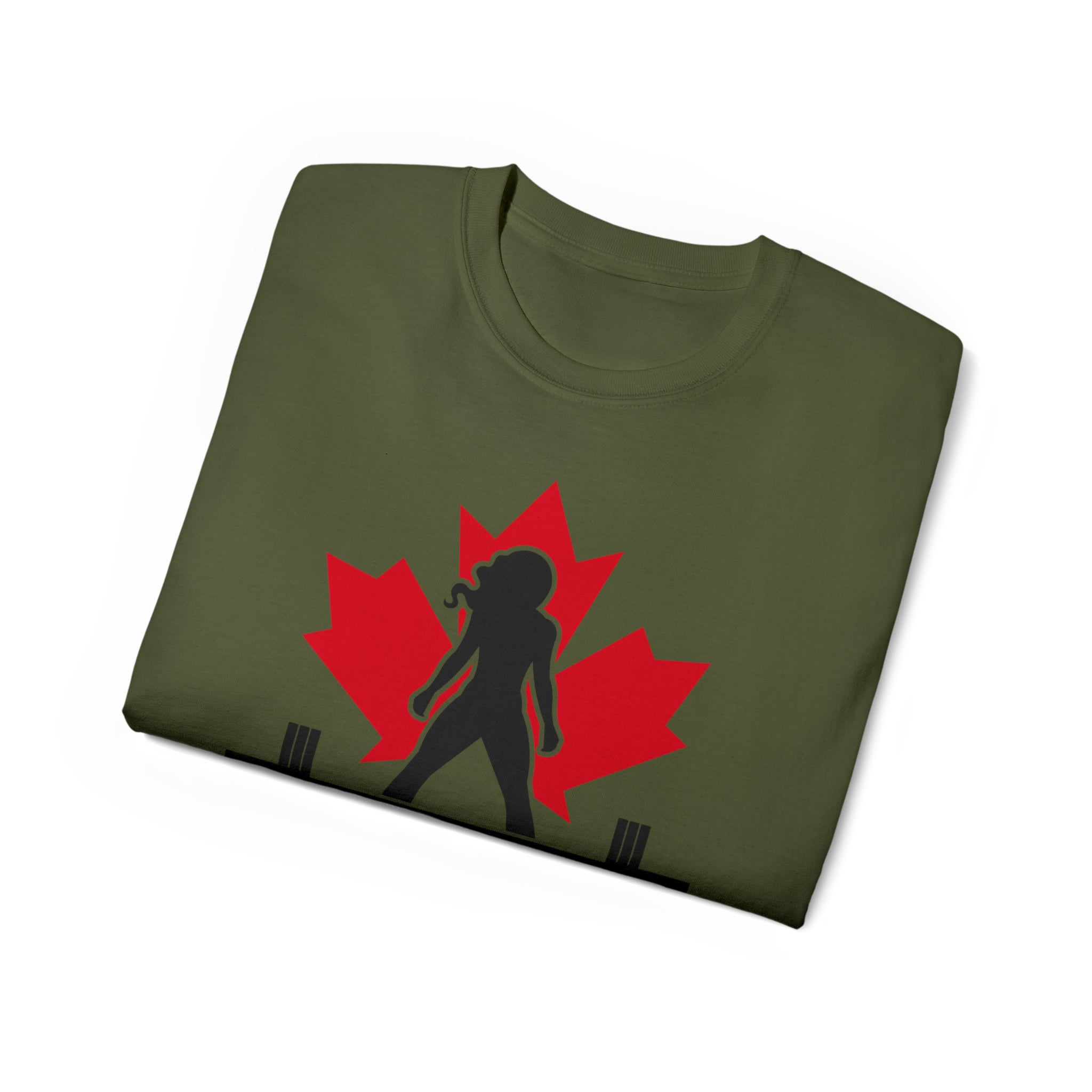 Unisex Ultra Cotton Tee - Canada Logo Light - Plain Back