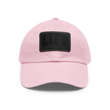 Lift Like A Girl - Dad Hat with Leather Patch (Rectangle) - Black Font