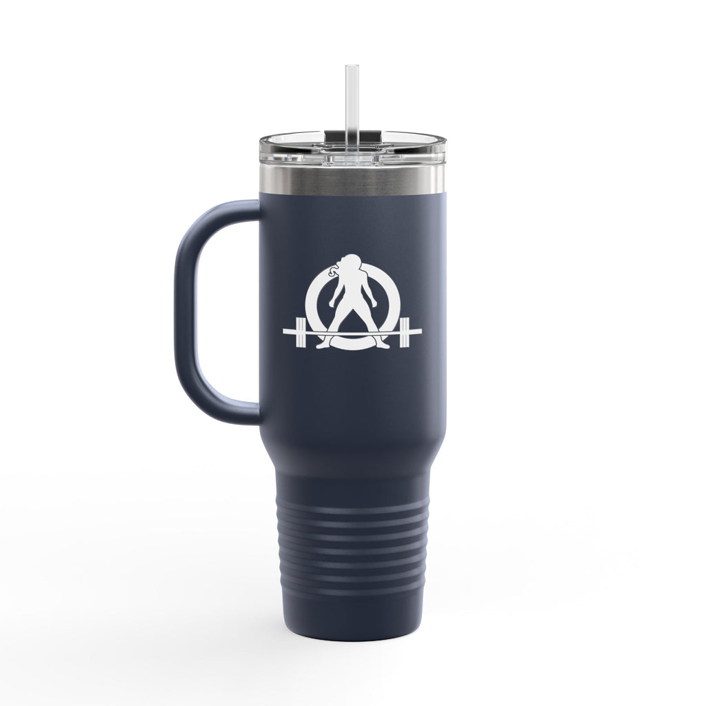 I Don't Want To Look Skinny I Want To Look Like I Can Kick Your Ass - 40oz Insulated Travel Mug