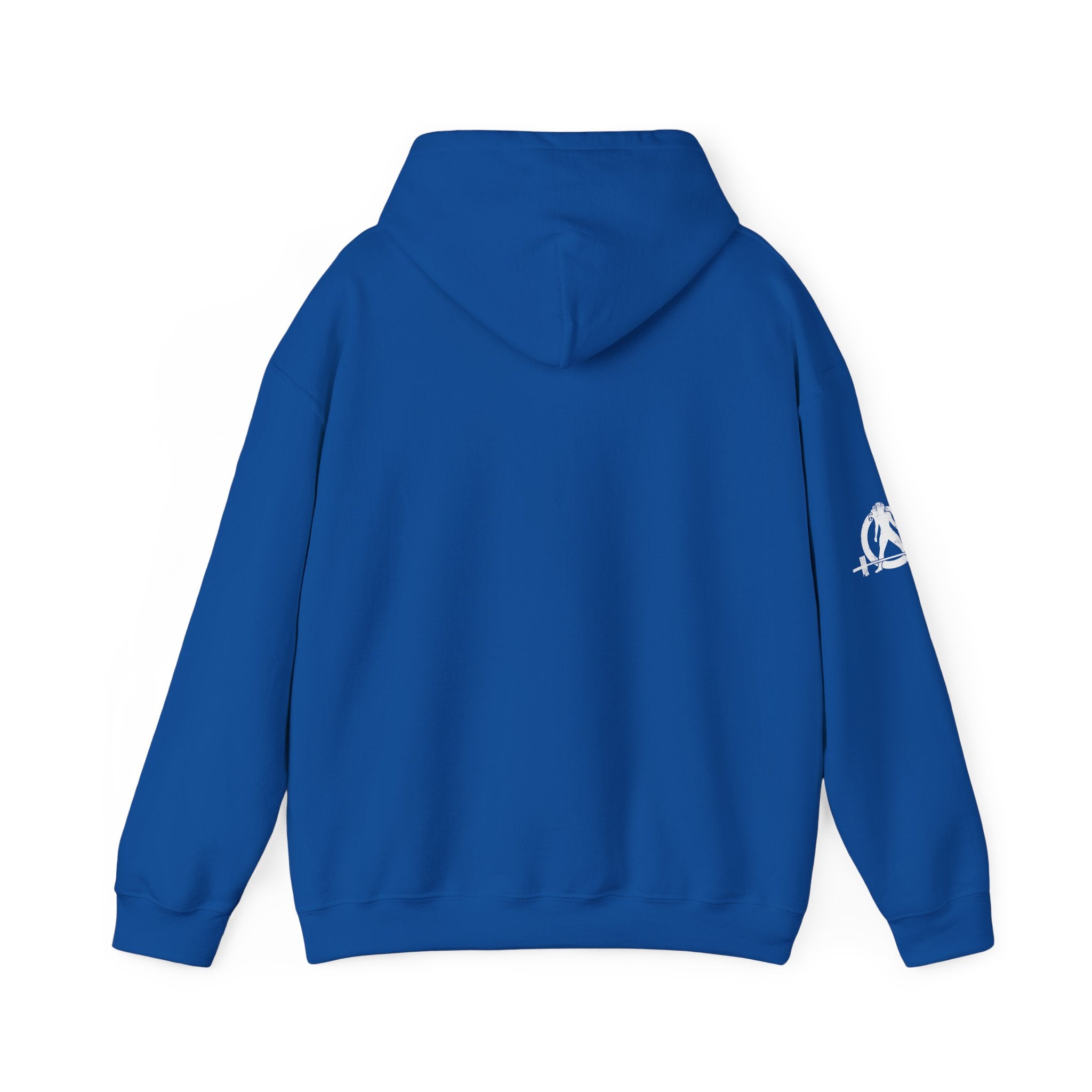 Lift Like.A Girl - Unisex Heavy Blend Hooded Sweatshirt - White Logo on Front & Right Sleeve