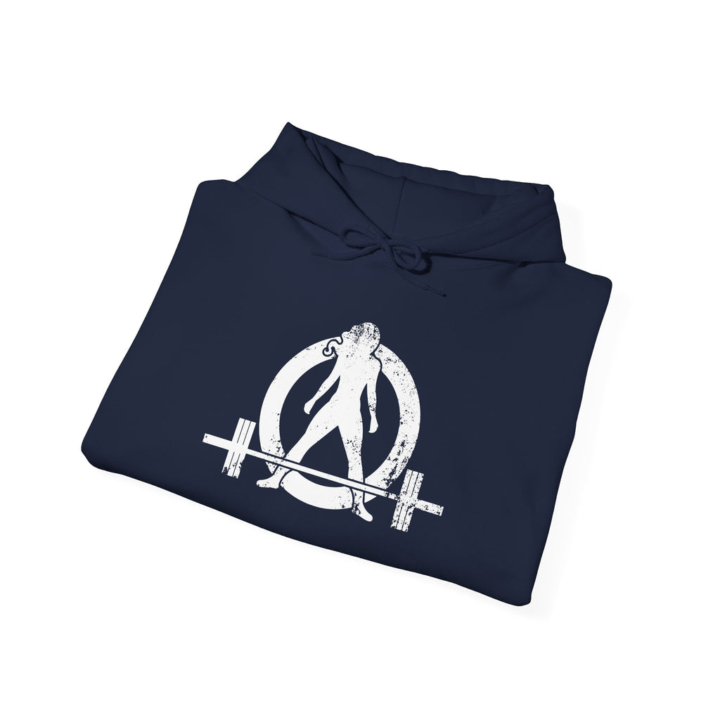 Distressed Logo - Unisex Heavy Blend Hooded Sweatshirt - White Logo  (BEST SELLER)