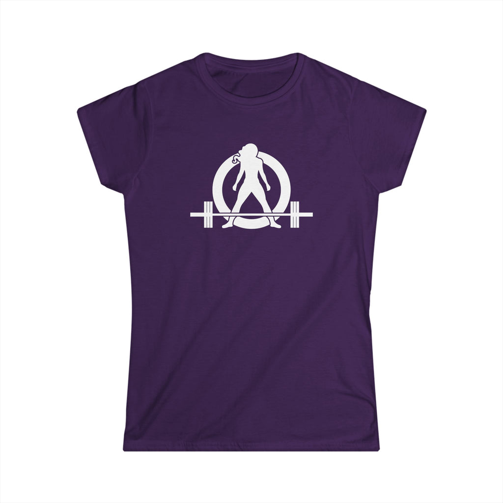 Cardio?  Lift Weights Faster - Women's Softstyle Tee - Print on Front & Back