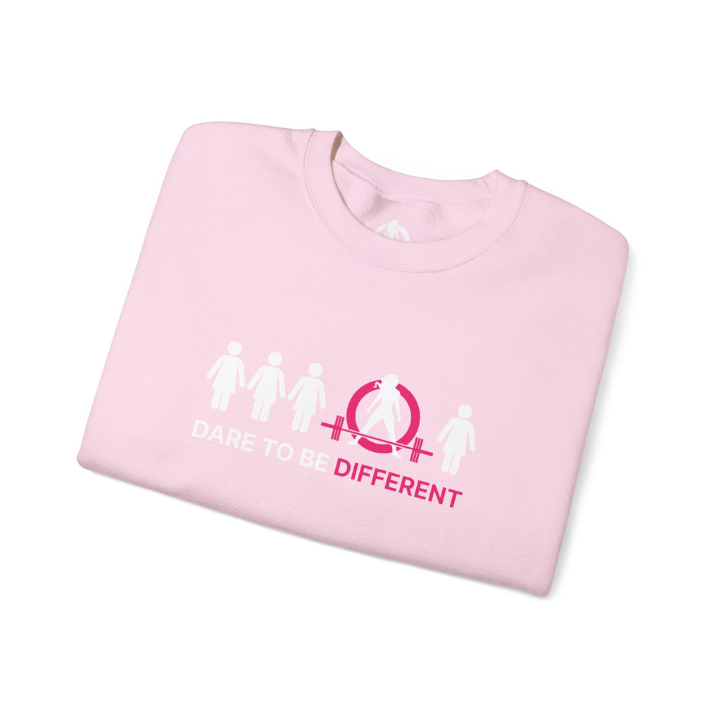 Dare To Be Different - Deadlift - Unisex Heavy Blend™ Crewneck Sweatshirt - Front  Logo Plain Back