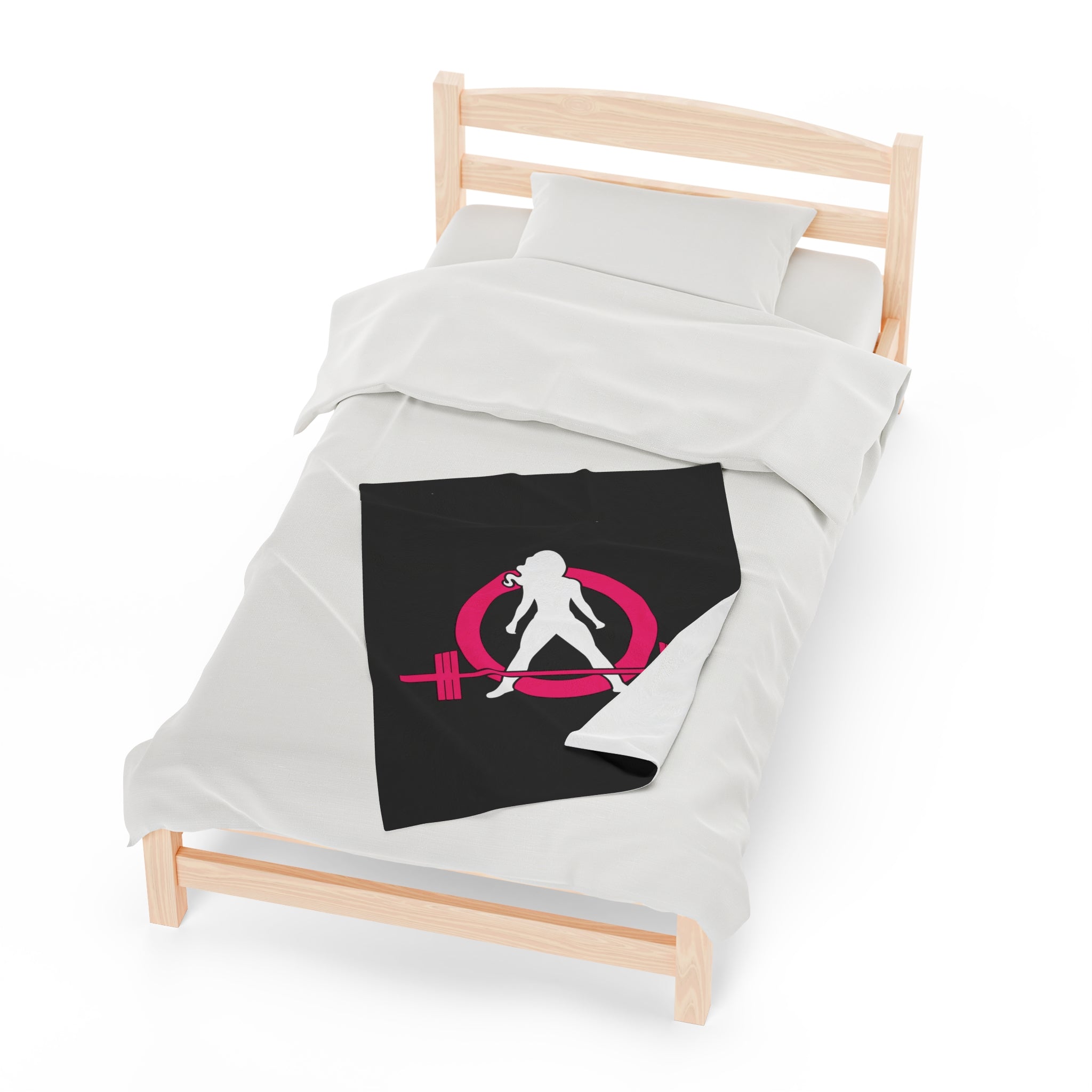 Velveteen Plush Blanket - Classic Dark Logo