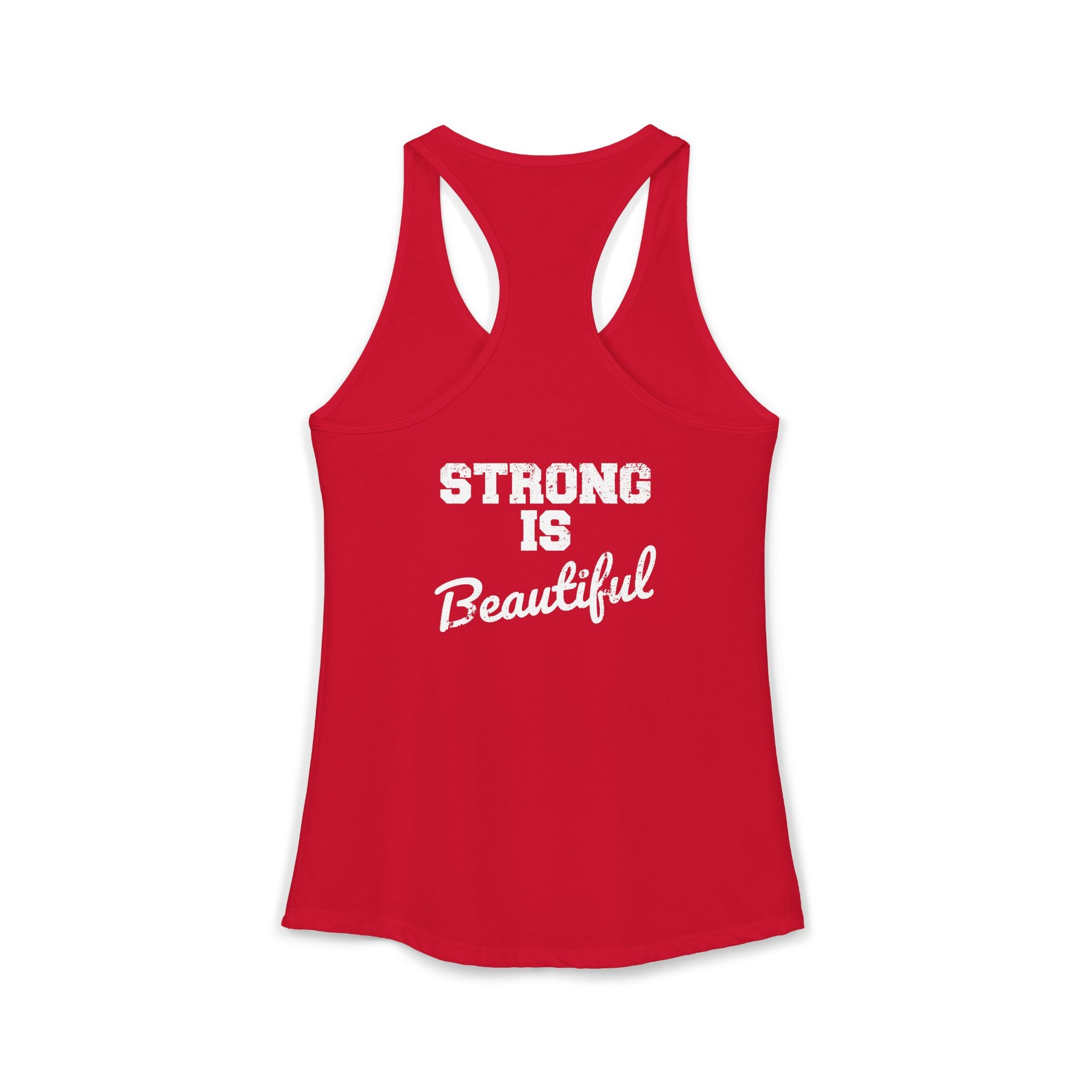 Strong Is Beautiful - Women's Ideal Racerback Tank - Classic Logo Front & Back
