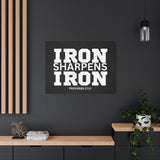 Iron Sharpens Iron - Inspirational Wall Art - Canvas Print