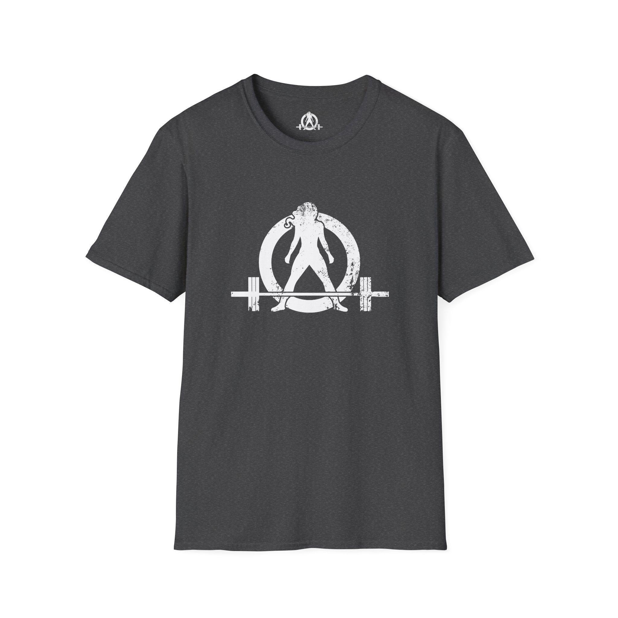 WWLW White Distressed Unisex Softstyle T-Shirt - White Distressed Logo - Plain Back