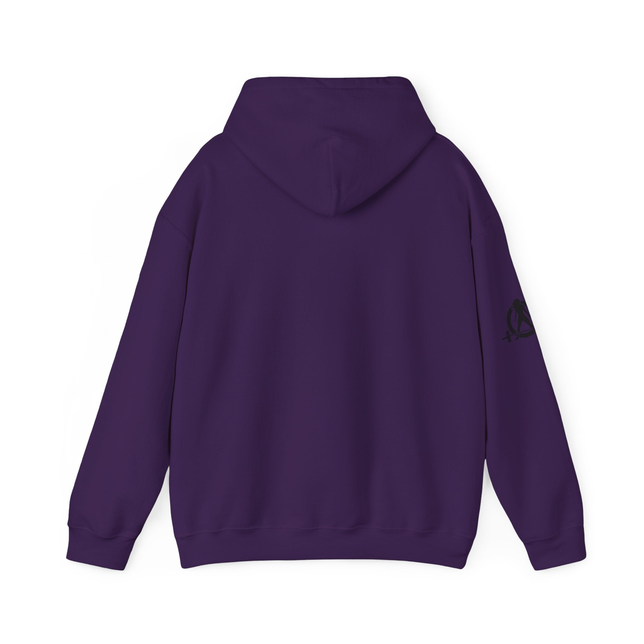 USA Barbell - Unisex Heavy Blend Hooded Sweatshirt  - Front White Logo