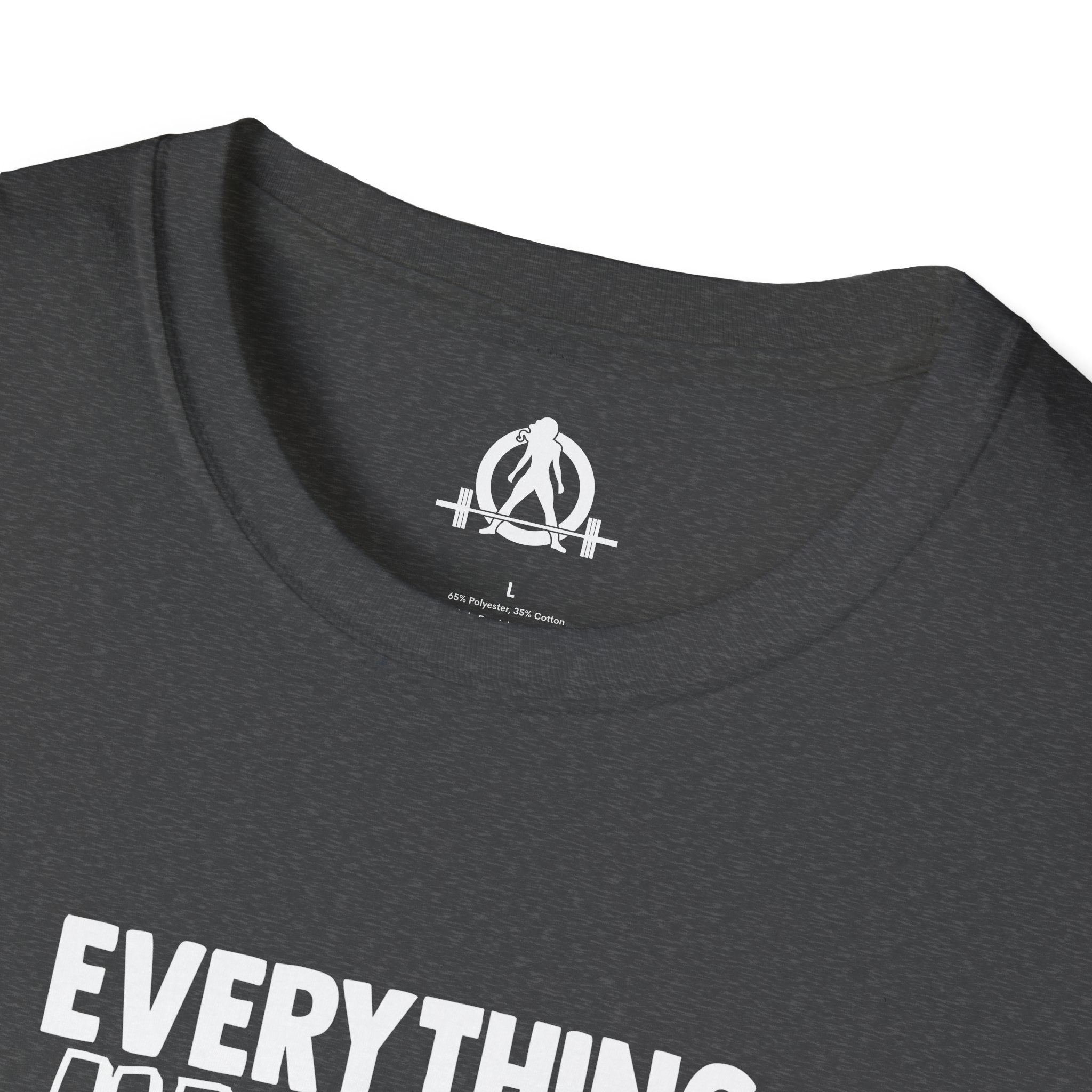 Everything Hurts & I'm Hungry  - Unisex Softstyle T-Shirt - Print on Front Plain Back
