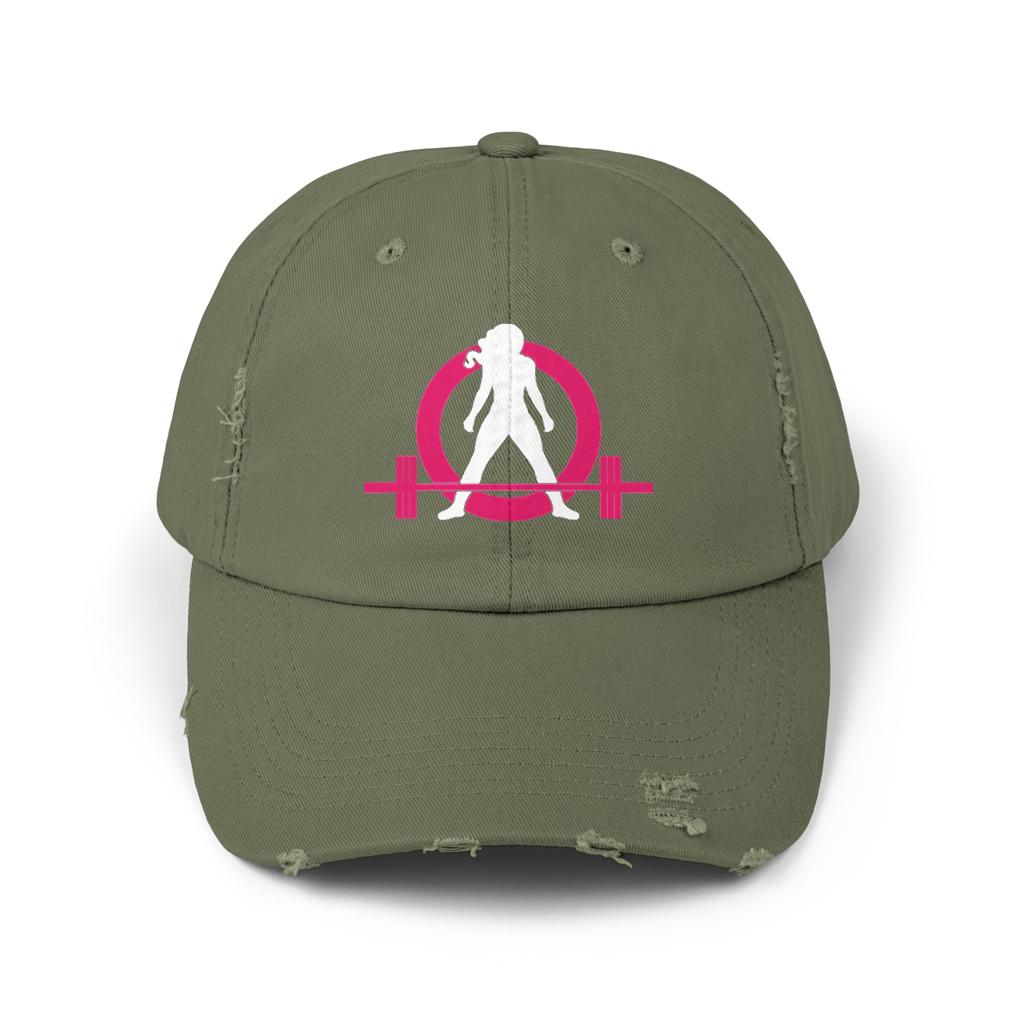 Unisex Distressed Cap - Classic Color Logo