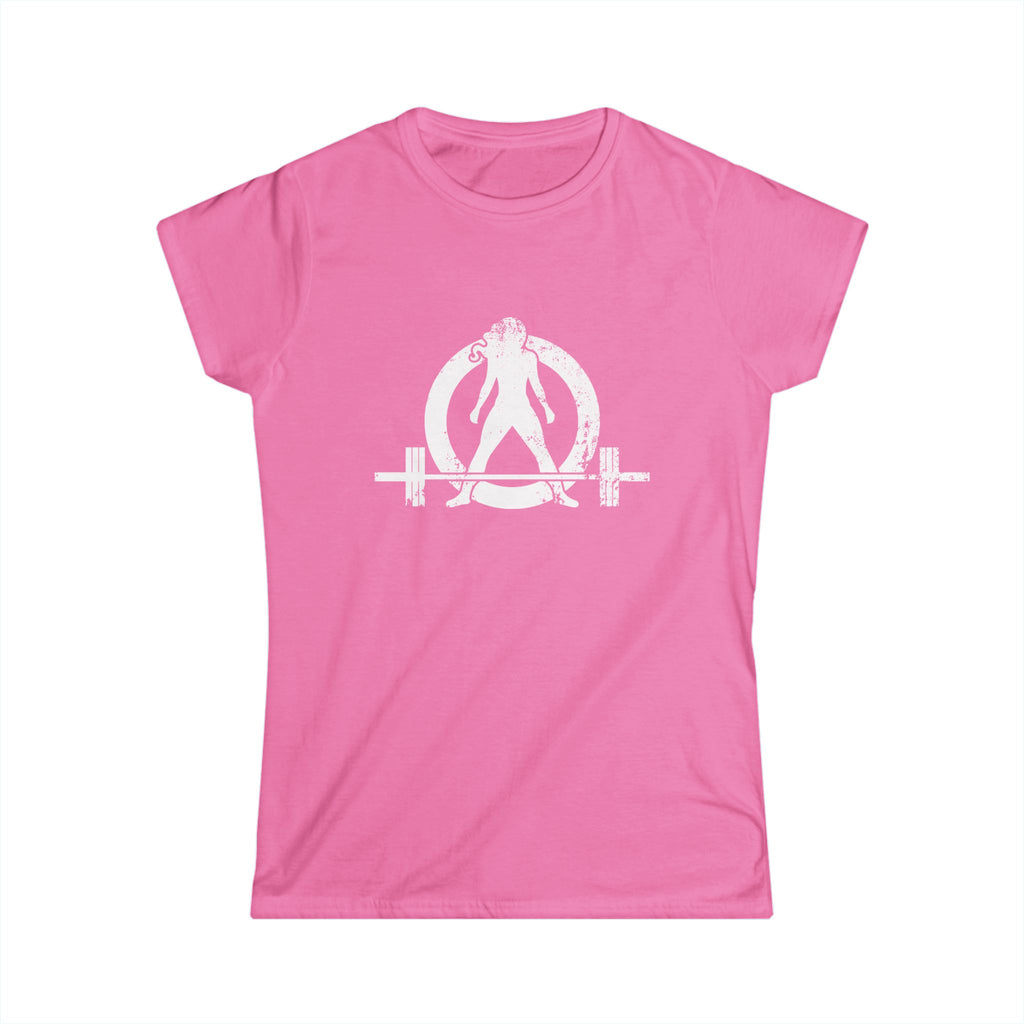 Strong Is Beautiful - Distressed White Logo - Women's Softstyle Tee (BEST SELLER)