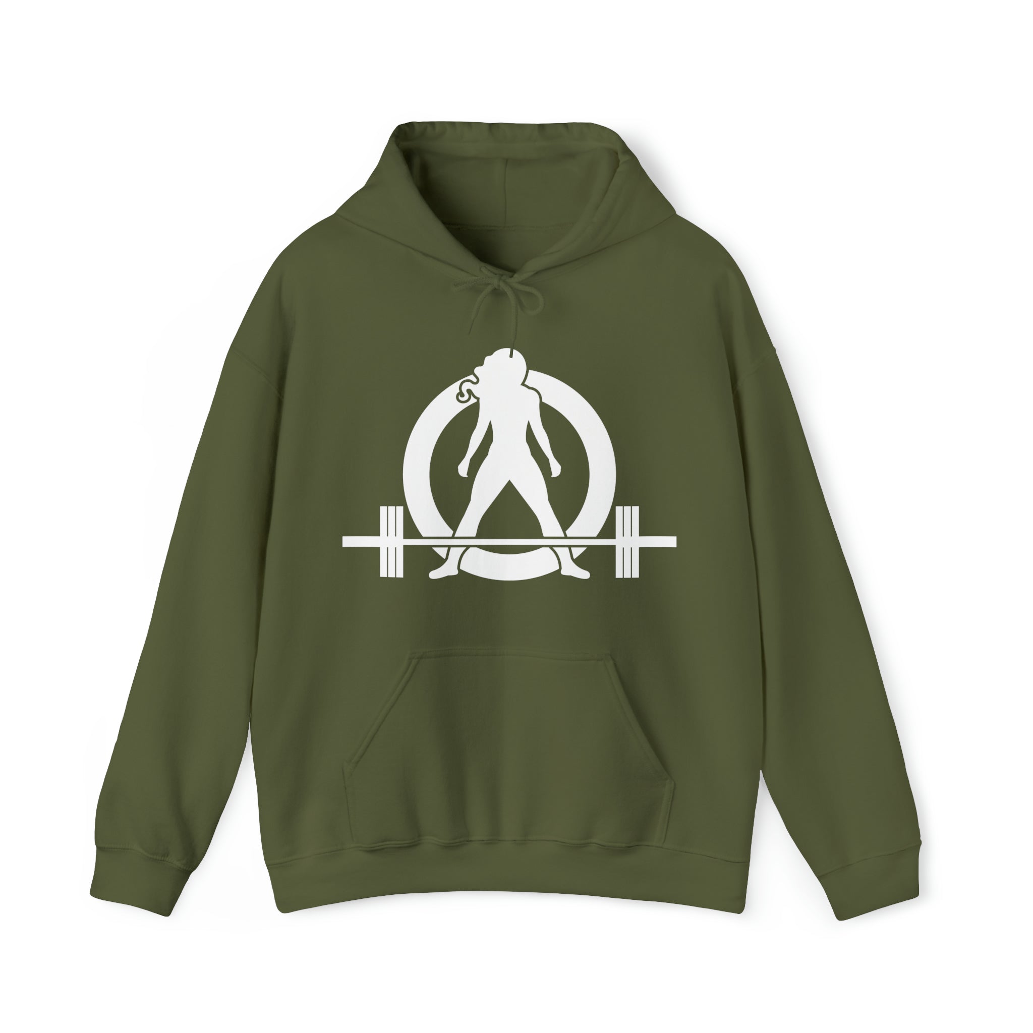 Kick Your Ass - Classic Logo White - Unisex Heavy Blend Hooded Sweatshirt (BEST SELLER)