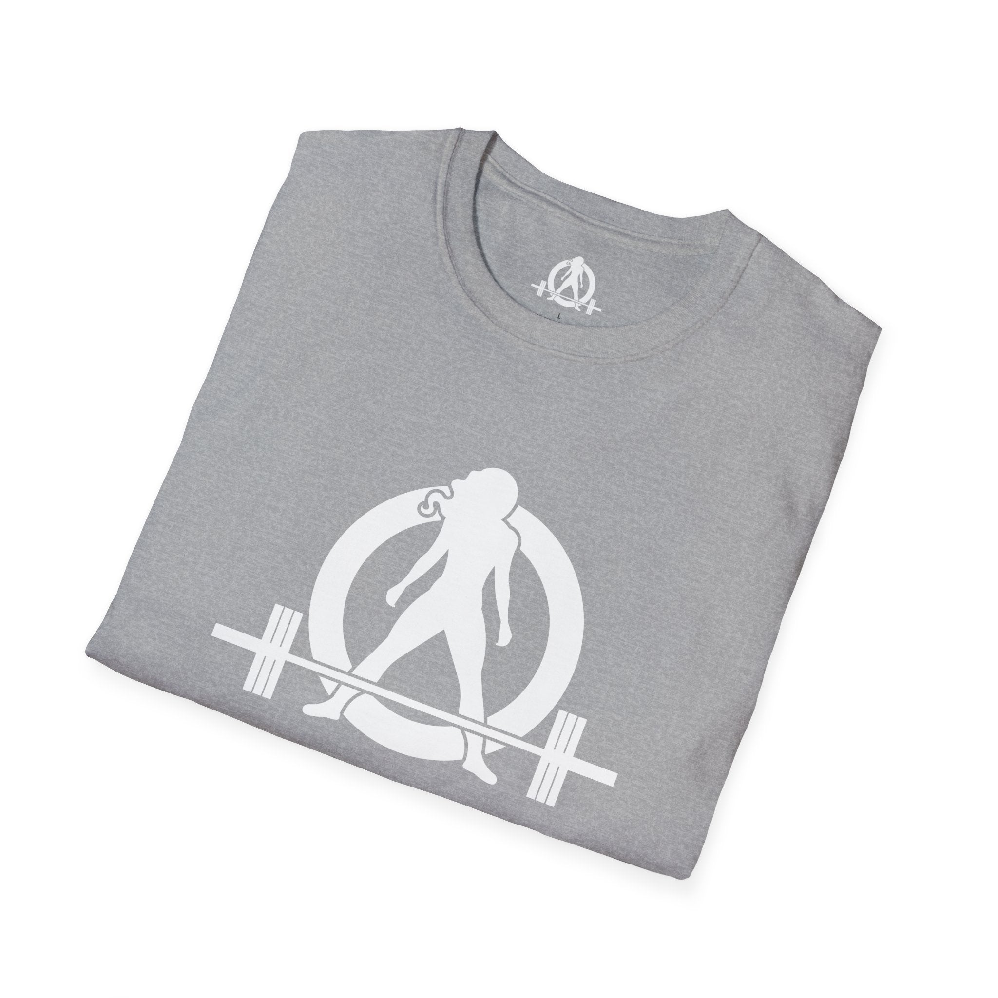 Iron Sharpens Iron - Unisex Softstyle T-Shirt - White Logo Front & Back