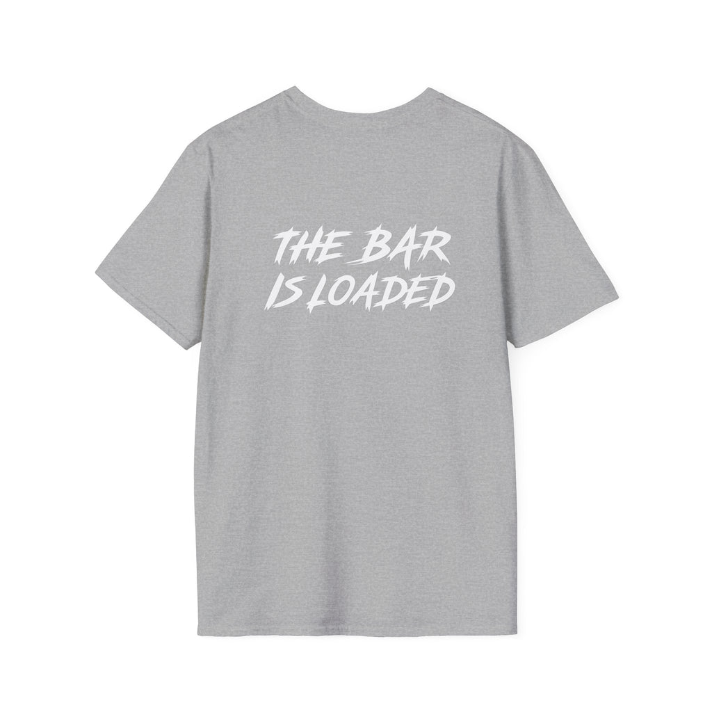 The Bar Is Loaded - Unisex Softstyle T-Shirt - Color Distressed Logo