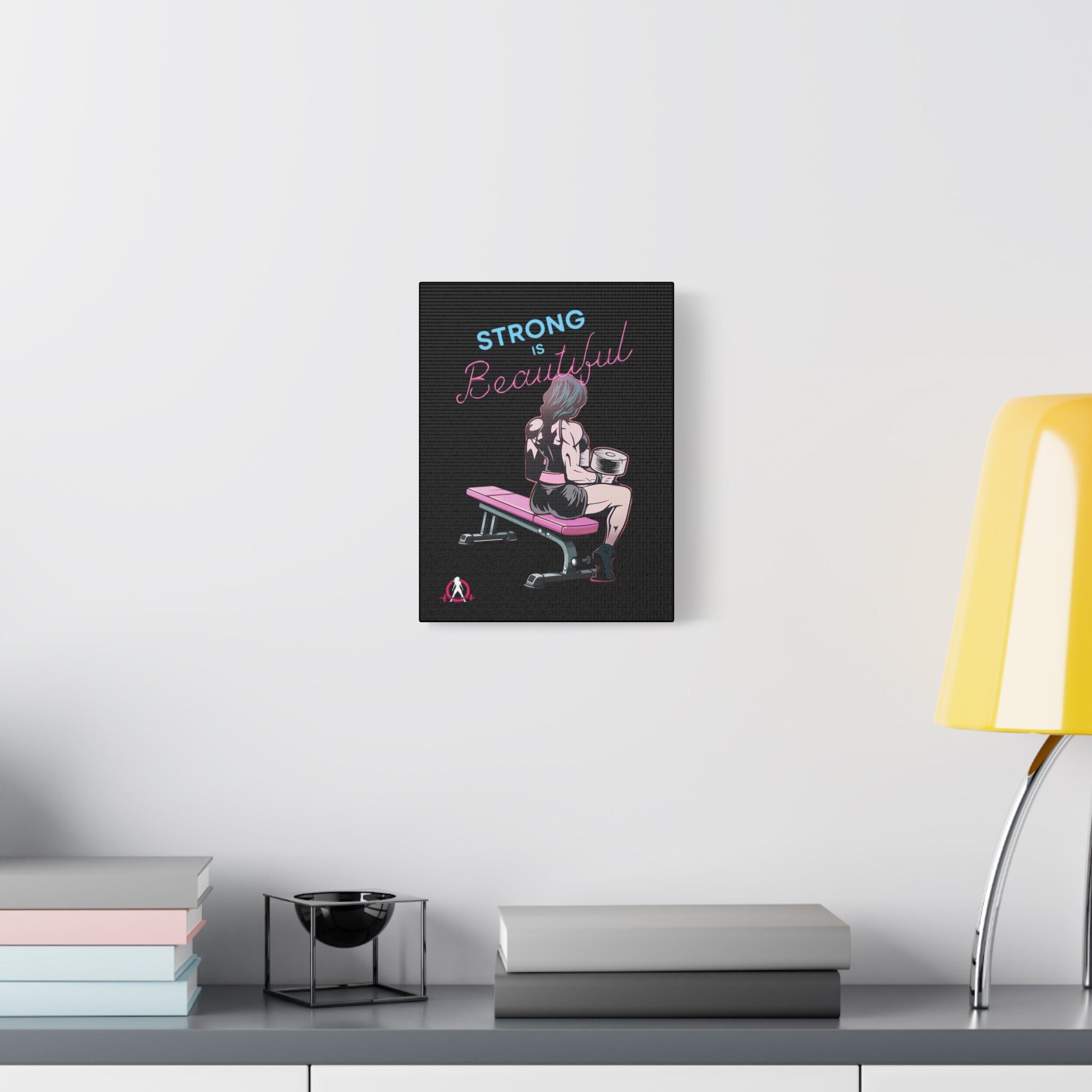 Strong is Beautiful Cartoon - Motivational Wall Art - Canvas