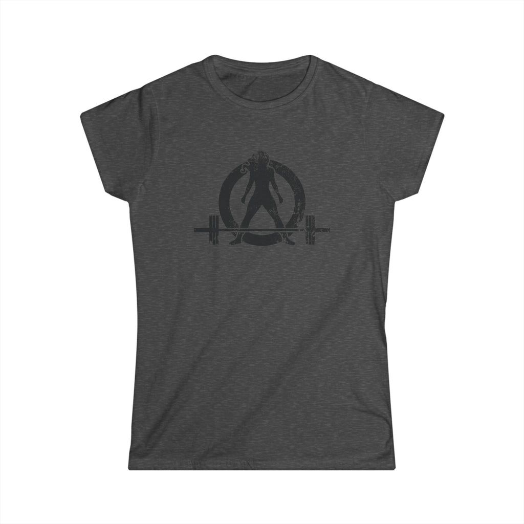 I Could Squat You - Women's Softstyle Tee - Black - Front & Back Logo