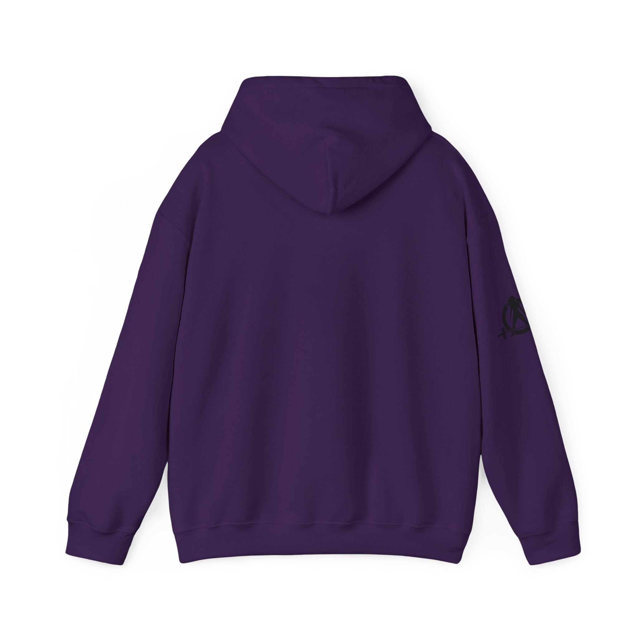 Lift Heavy Run Fast - Unisex Heavy Blend Hooded Sweatshirt  - Front Black Logo