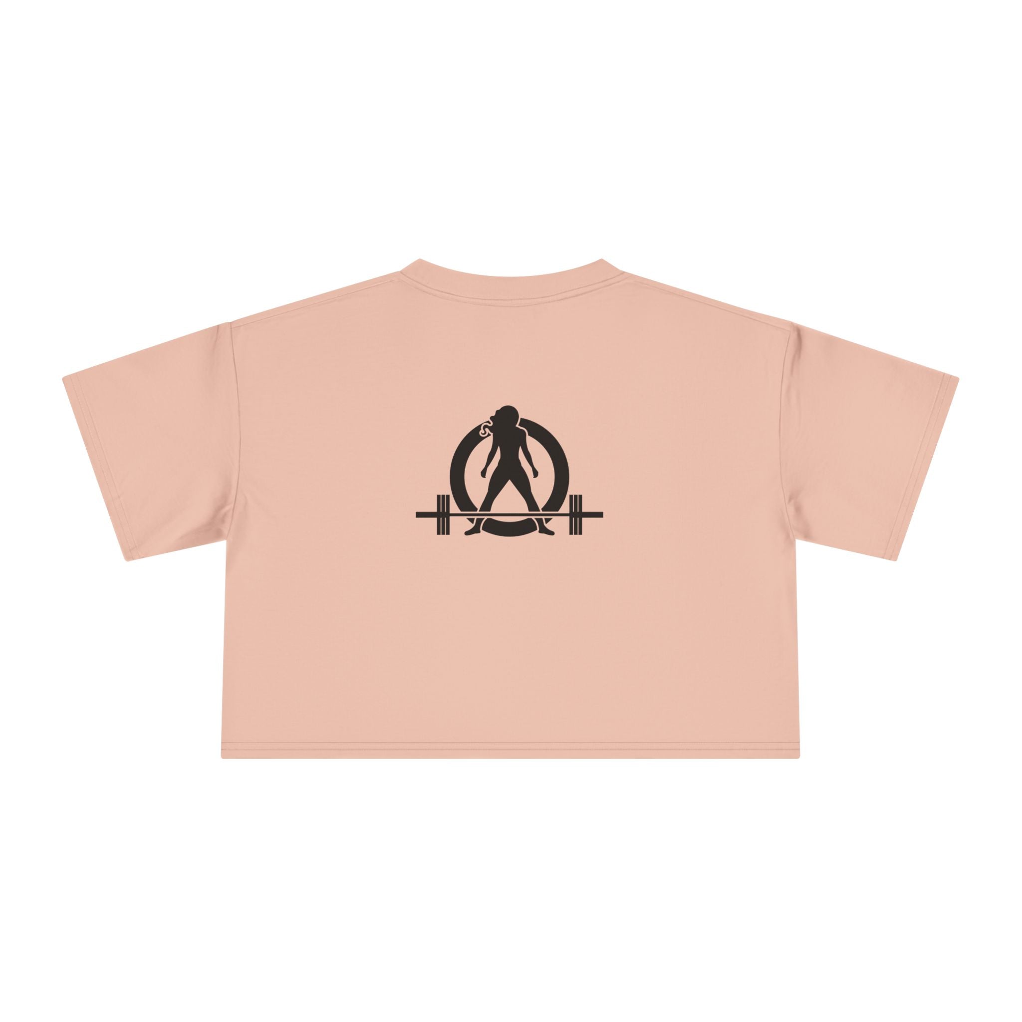 Lift Like A Girl - Women's Crop Tee - Black Logo