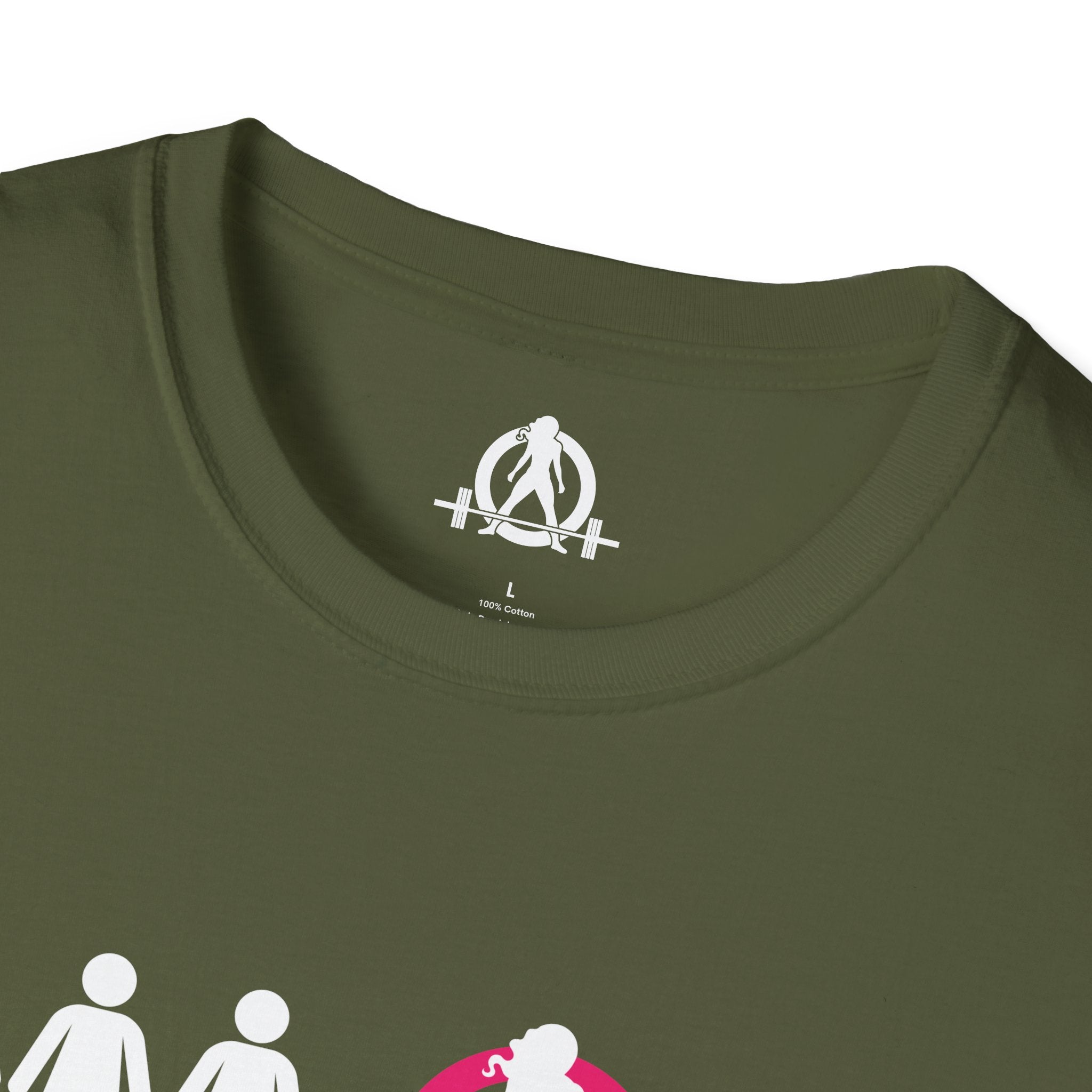 Dare To Be Different - Deadlift - Unisex Softstyle T-Shirt - White Logo Front