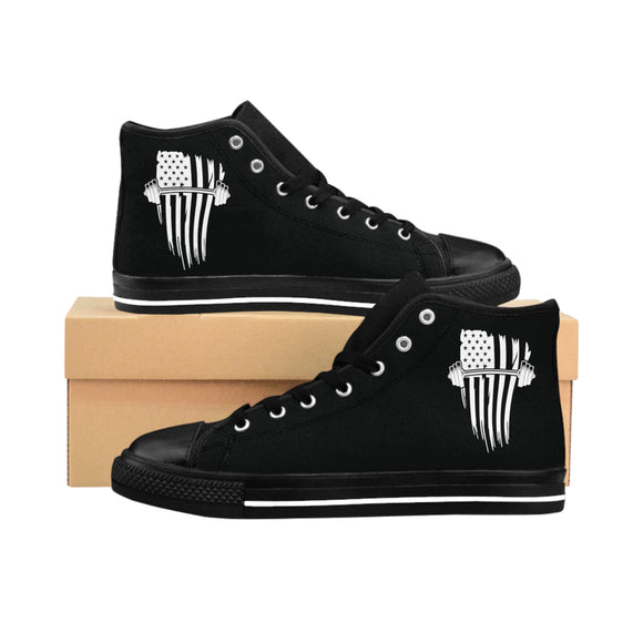 USA Barbell - Black Sneakers - White Logo