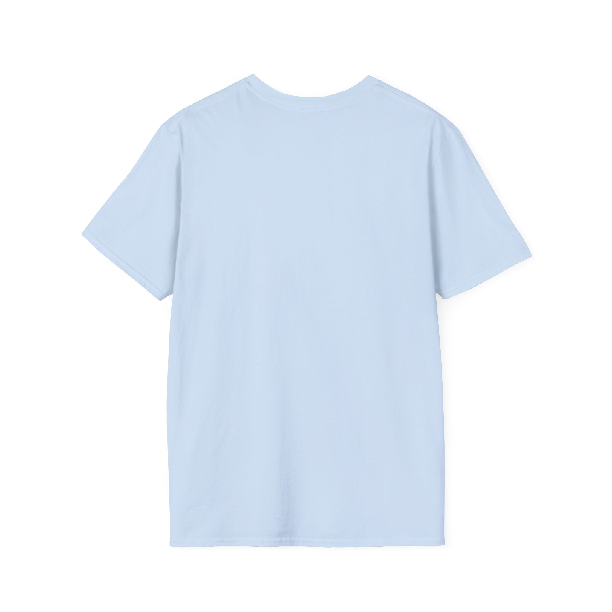Unisex Softstyle T-Shirt - White Distressed Logo - Plain Back (BEST SELLER)