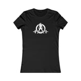 Distressed - Women's Favorite Tee - White Distressed Logo