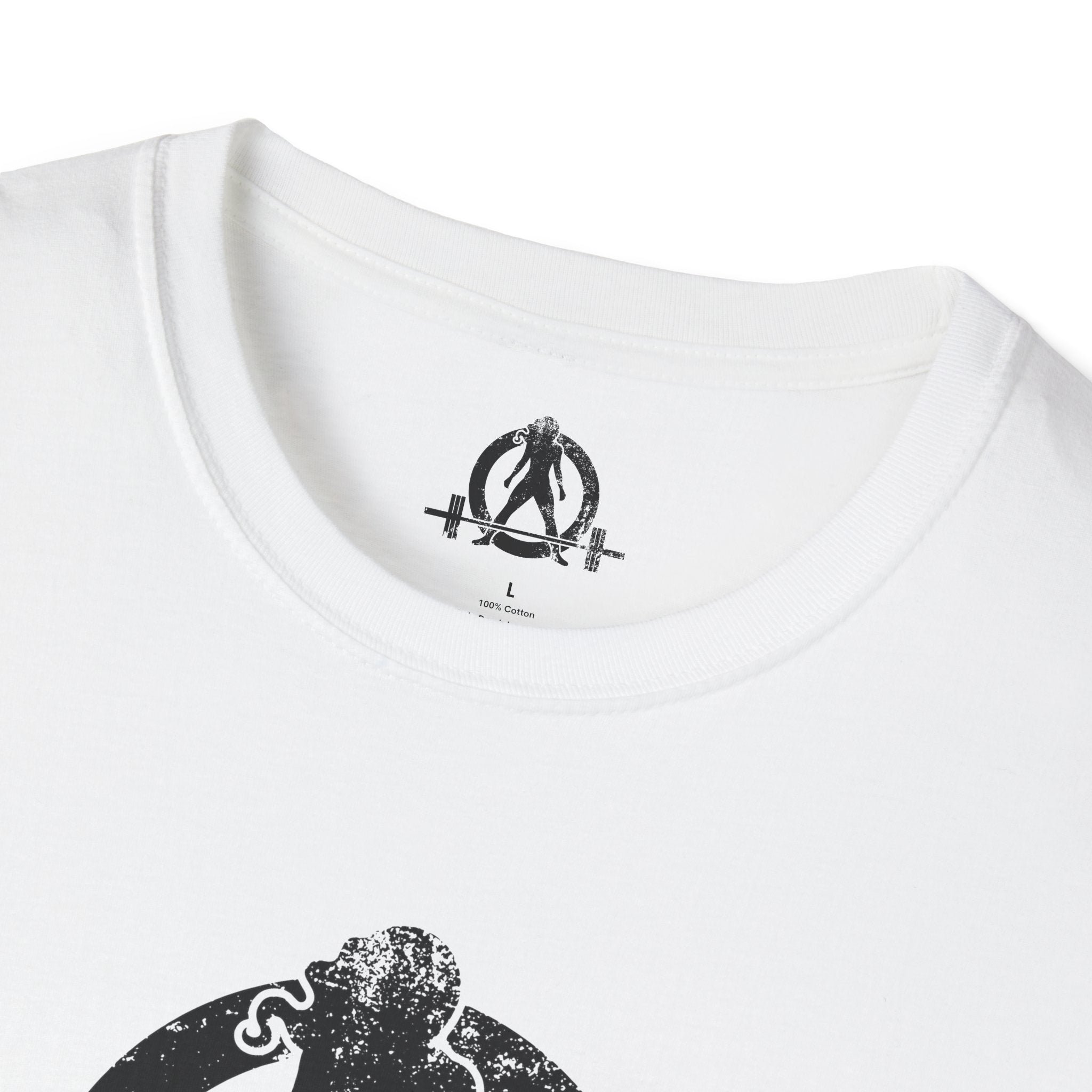Unisex Softstyle T-Shirt - Black Distressed Logo - Plain Back (BEST SELLER)