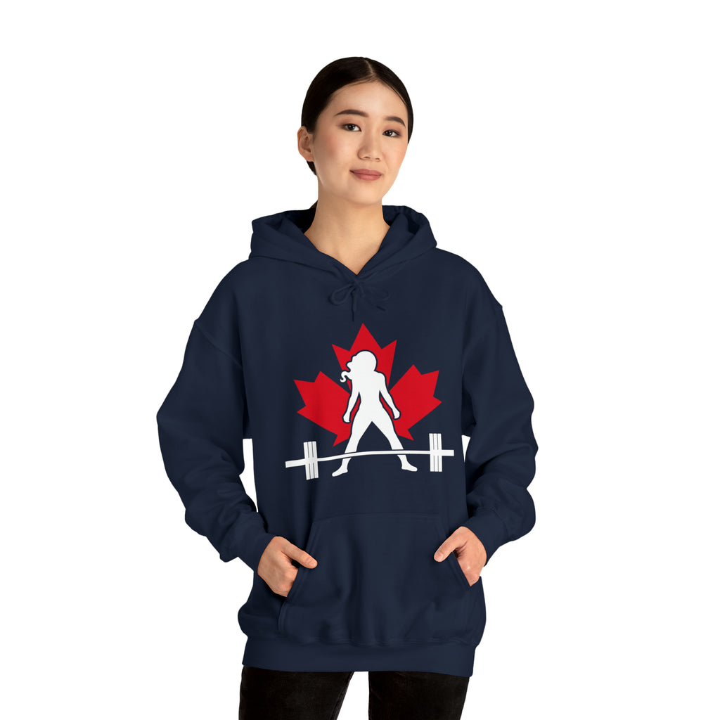Unisex Heavy Blend Hooded Sweatshirt - Canada Dark Logo - Plain Back